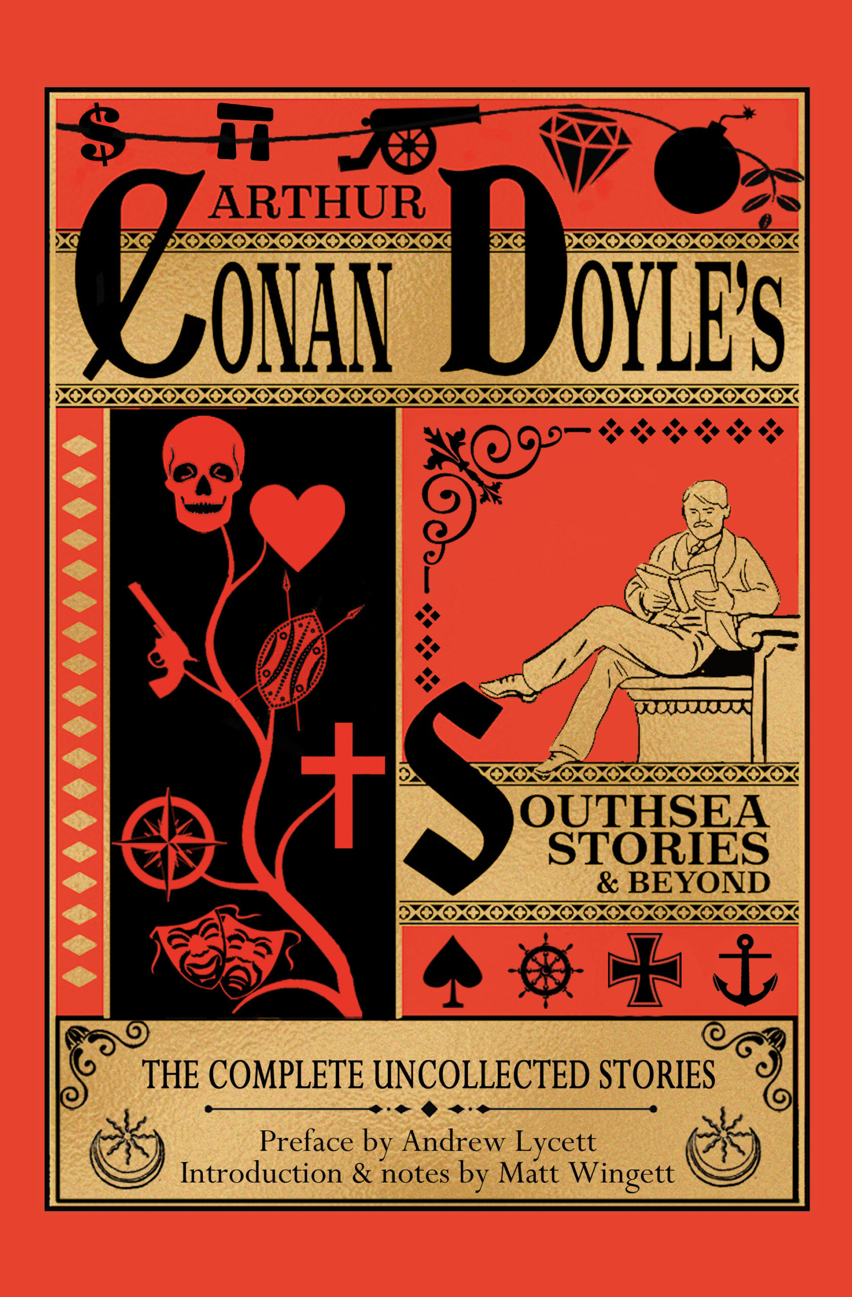 The cover to Arthur Conan Doyle's Southsea Stories and Beyond in Victorian style